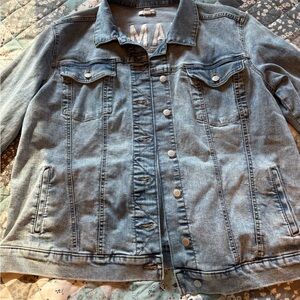 Maternity denim jacket